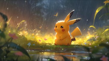 pikachu rainy day adventure live wallpaper