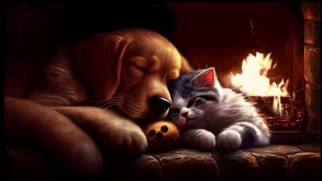 cat and dog live wallpaper