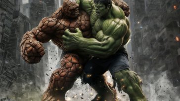 hulk vs thing live wallpaper