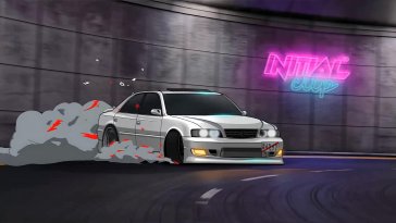 white toyota drifting live wallpaper