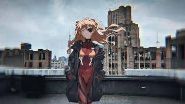 asuka on roof live wallpaper