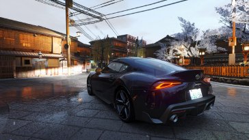 toyoya under the rain (assetto corsa) live wallpaper