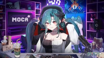 streamer girl live wallpaper