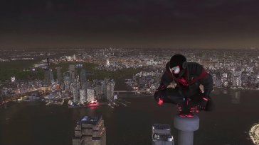 miles morales sitting (spiderman) live wallpaper