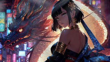 dragon goddess live wallpaper