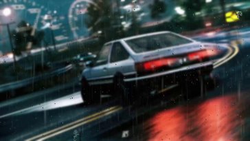 toyota initial d under the rain live wallpaper