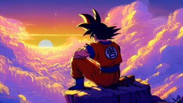 goku sunset live wallpaper