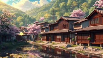 japanese village live wallpaper