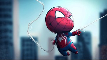 chibi spiderman live wallpaper