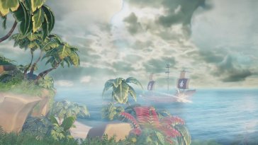 stunning seascape and beach (sea of thieves) live wallpaper