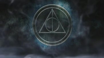 harry potter deathly hallow logo live wallpaper