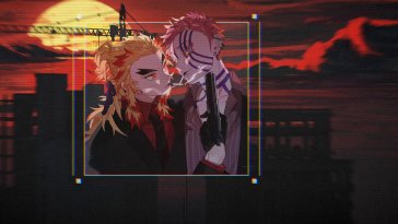 rengoku and akaza standing together (kimetsu no yaiba) live wallpaper